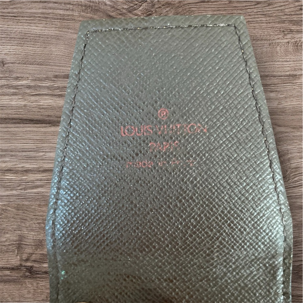 Authentic Louis Vuitton Checkered Cigarette Case - Black and Gold - Picture 7 of 8